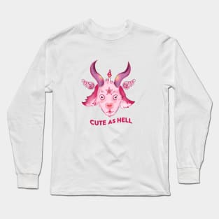 Cute as hell Baphomet Strawberry Long Sleeve T-Shirt